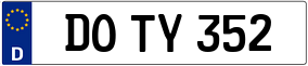 Trailer License Plate